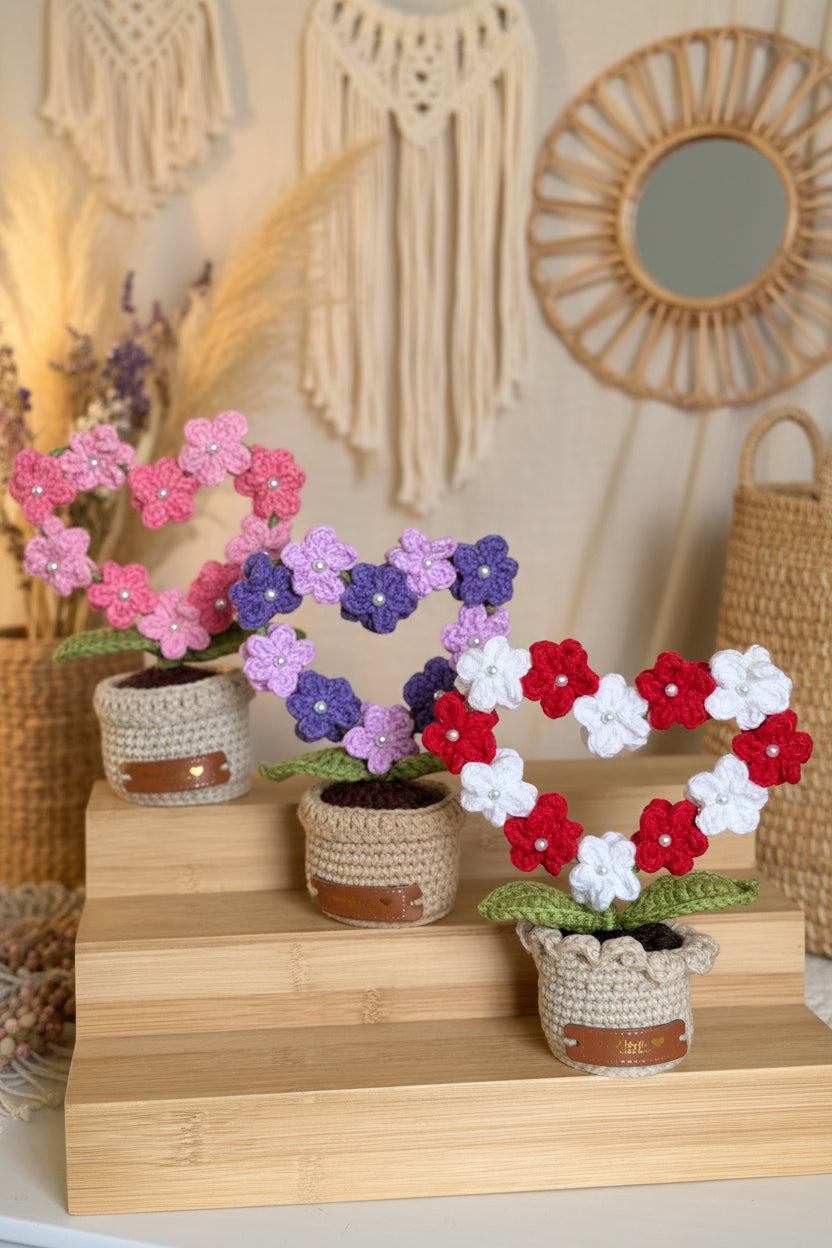 Heart flower pot